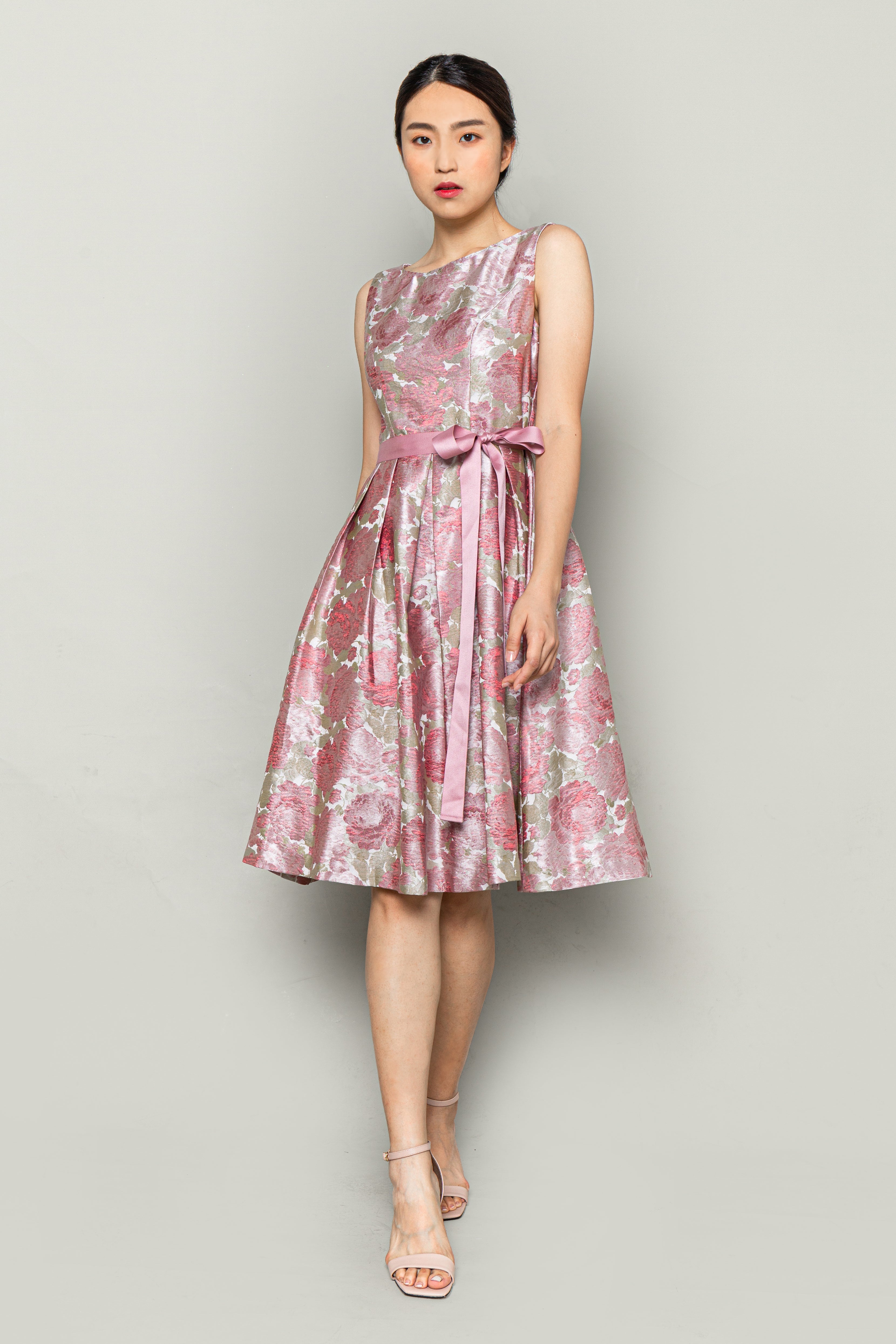 Pleated Jacquard Dress – Elita ☀ Co.